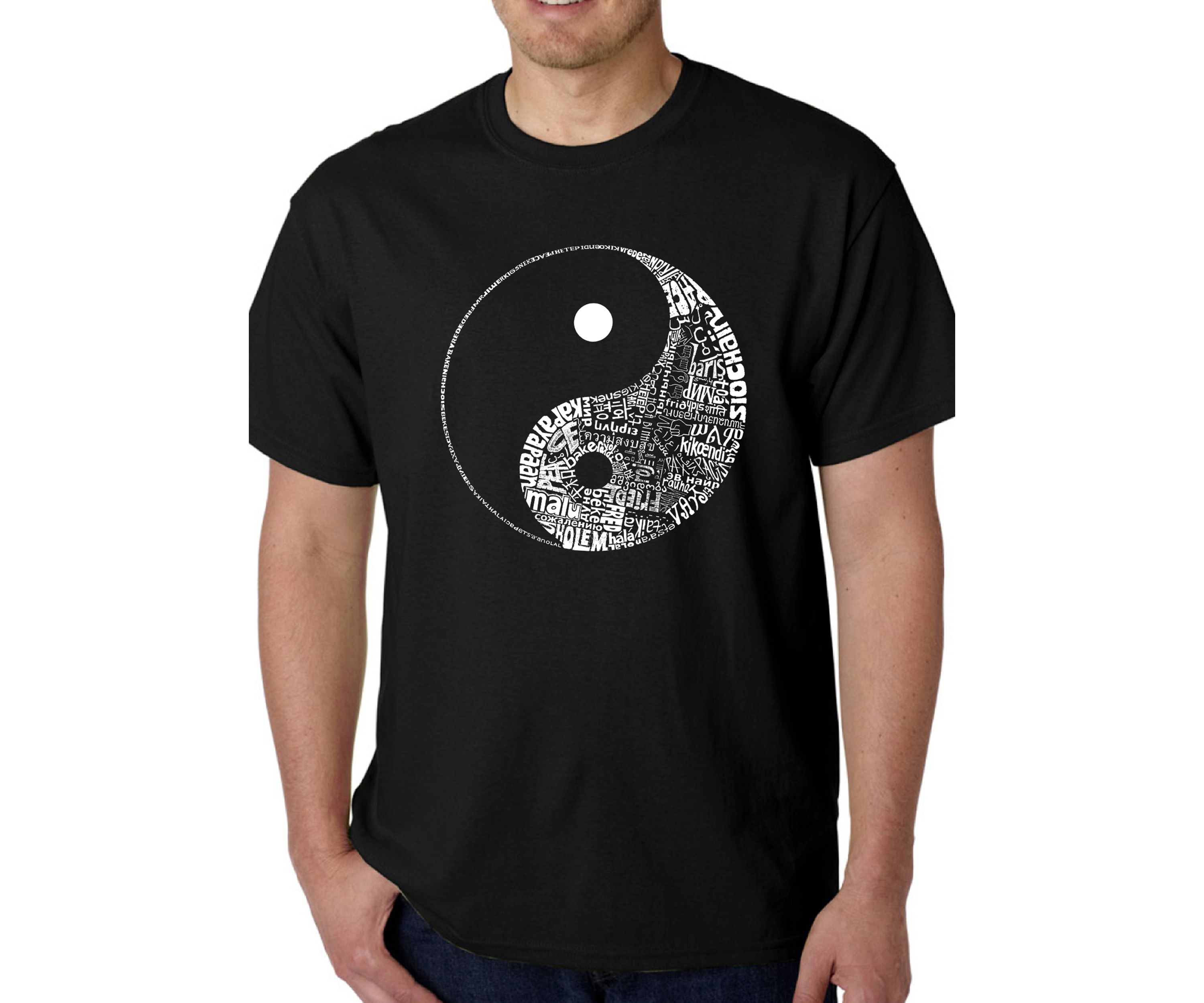 Word Art Graphic T-Shirt - Yin Yang