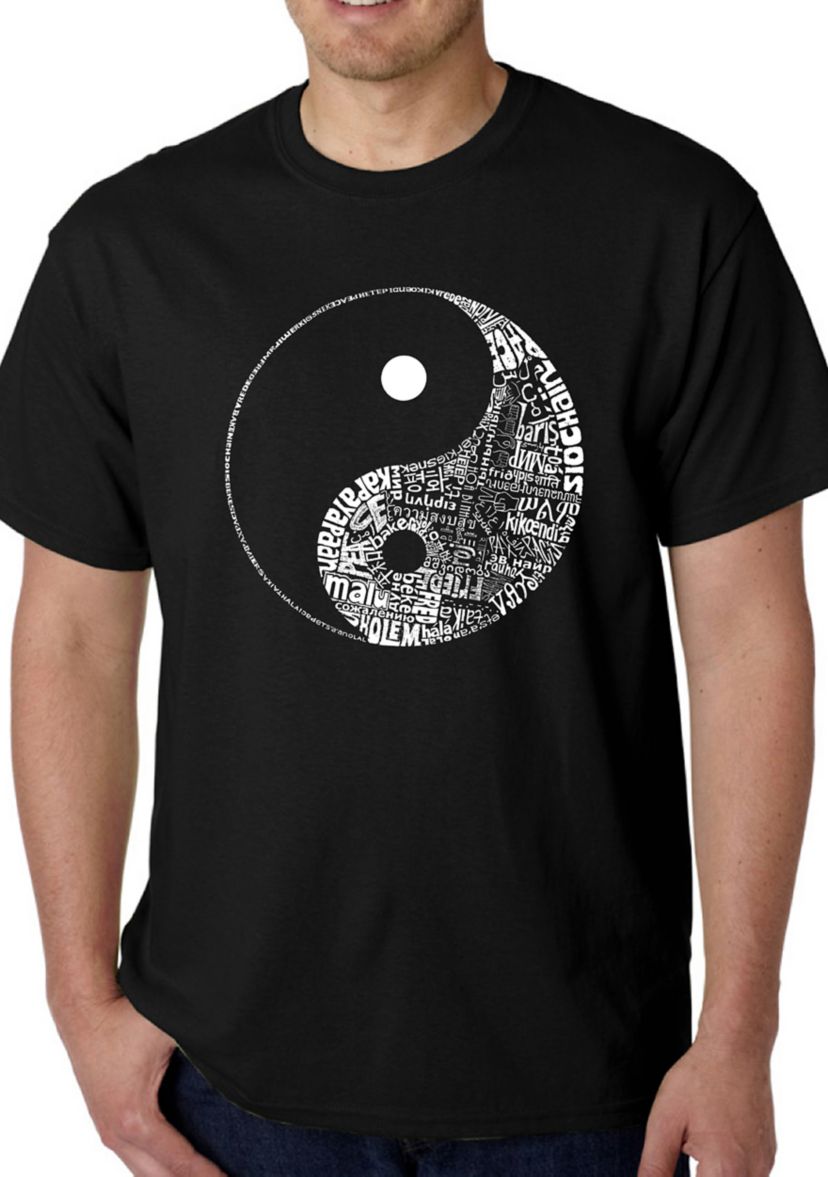 Word Art Graphic T-Shirt - Yin Yang