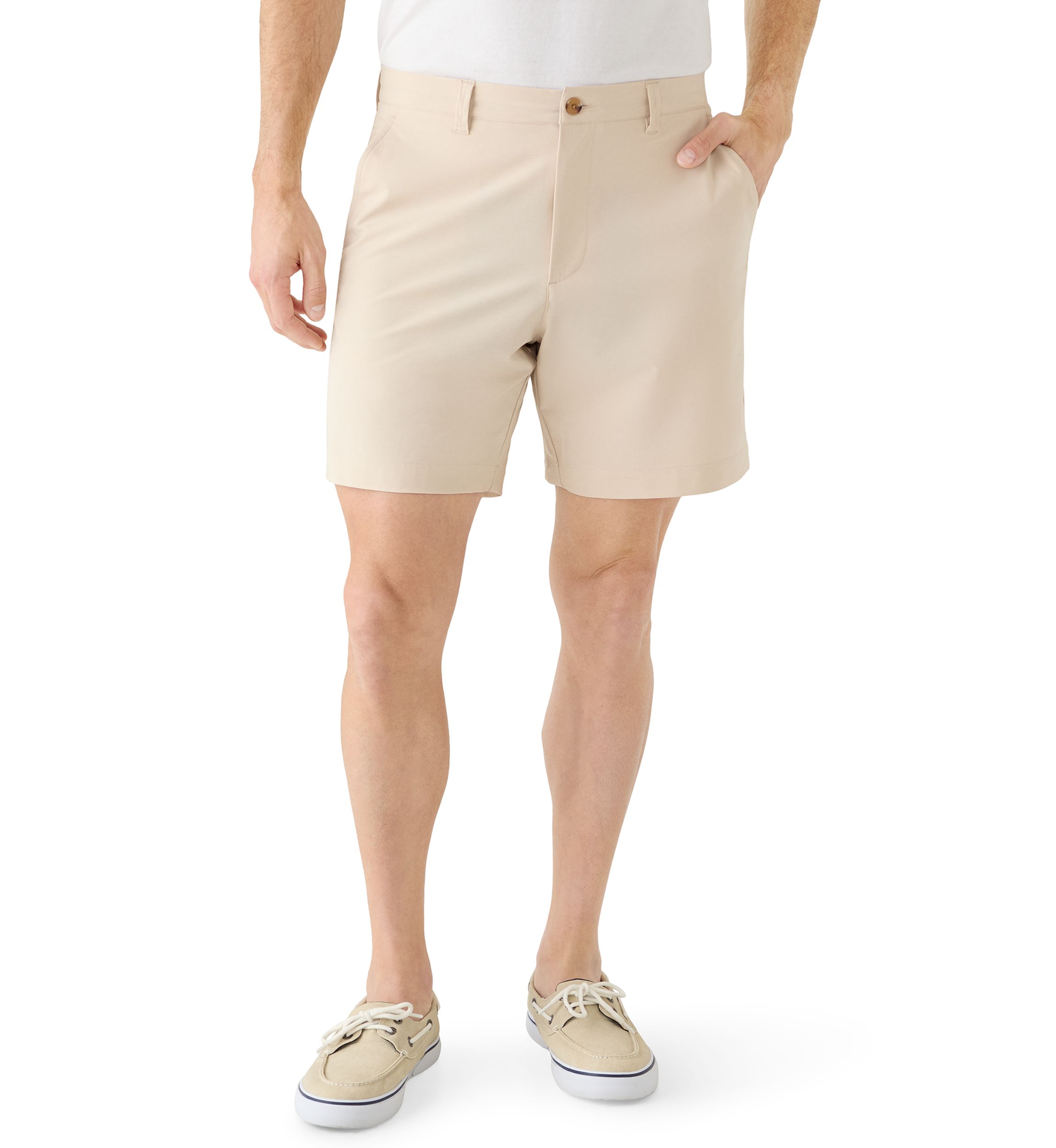 dress shorts belk IZOD Men's Cotton Touch 9.5" Performance Dress Chino Shorts