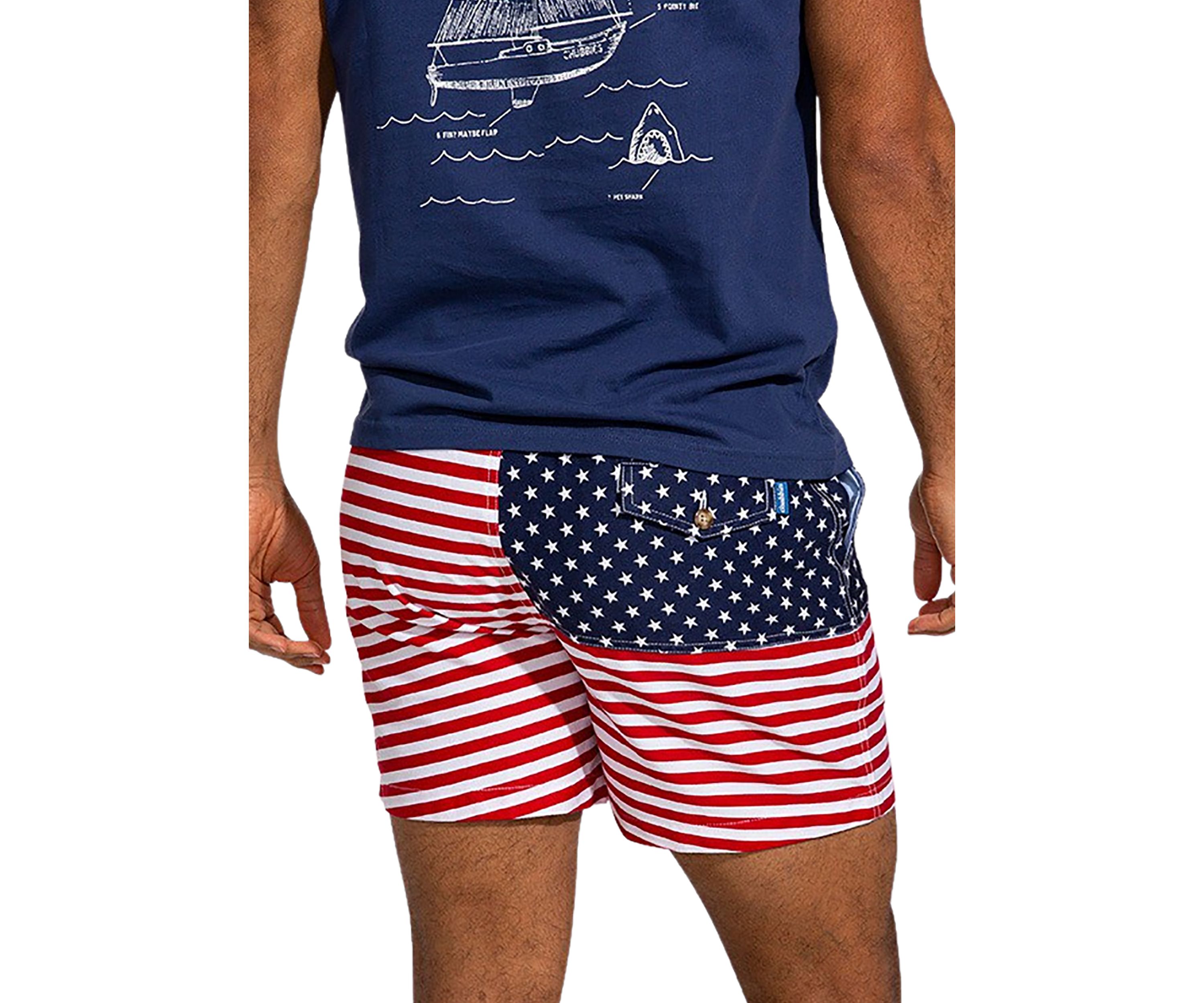 Mens American Flag Shorts