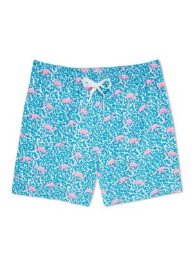 CHUBBIES 5.5 Inch The Domingos Are For Flamingos Stretch Swim Shorts | belk