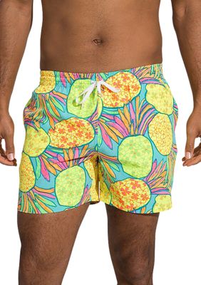 CHUBBIES Multi Color Pineapple Swim Trunks | belk