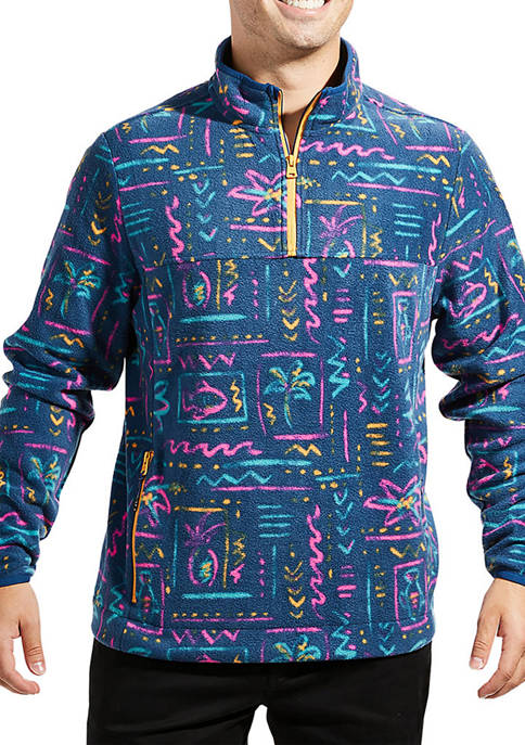 CHUBBIES Mens The Chilly Vibe Quarter Zip Pullover