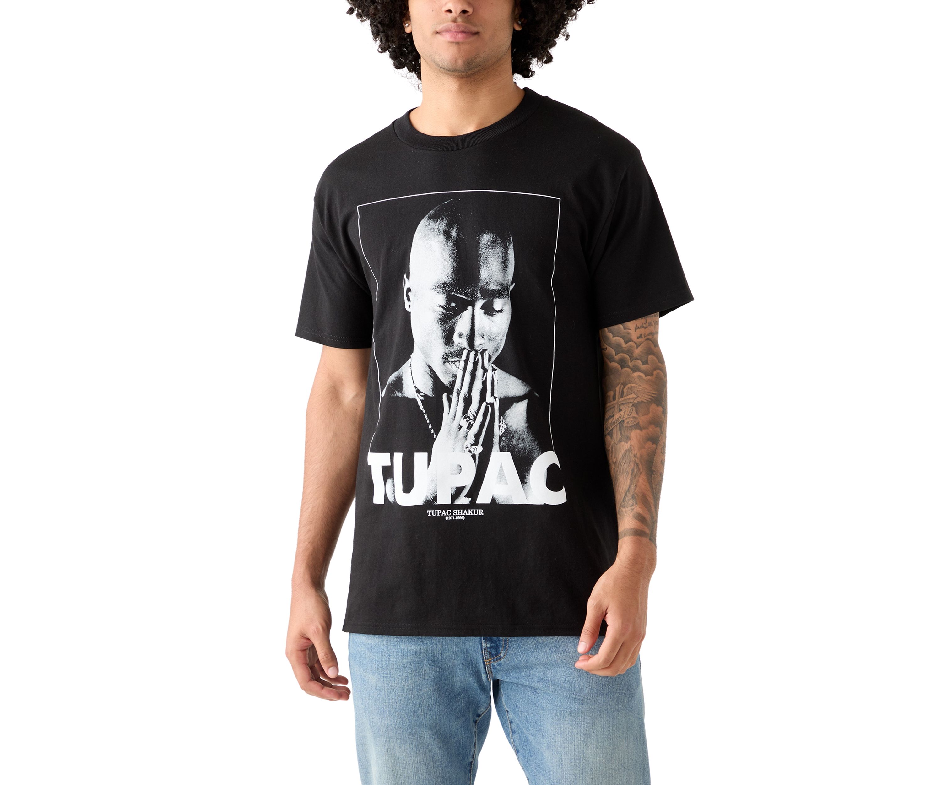 Mens Tupac Praying Graphic T-Shirt