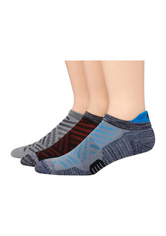 Champion® 3 Pack Abstract Print Heel Shield Socks | belk