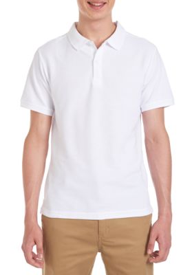 Nautica Kids Short Sleeve PiquÃ© Polo T-Shirt, White, Large