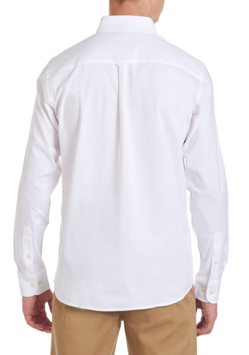 Boys 8-20 Long Sleeve Stretch Oxford Shirt