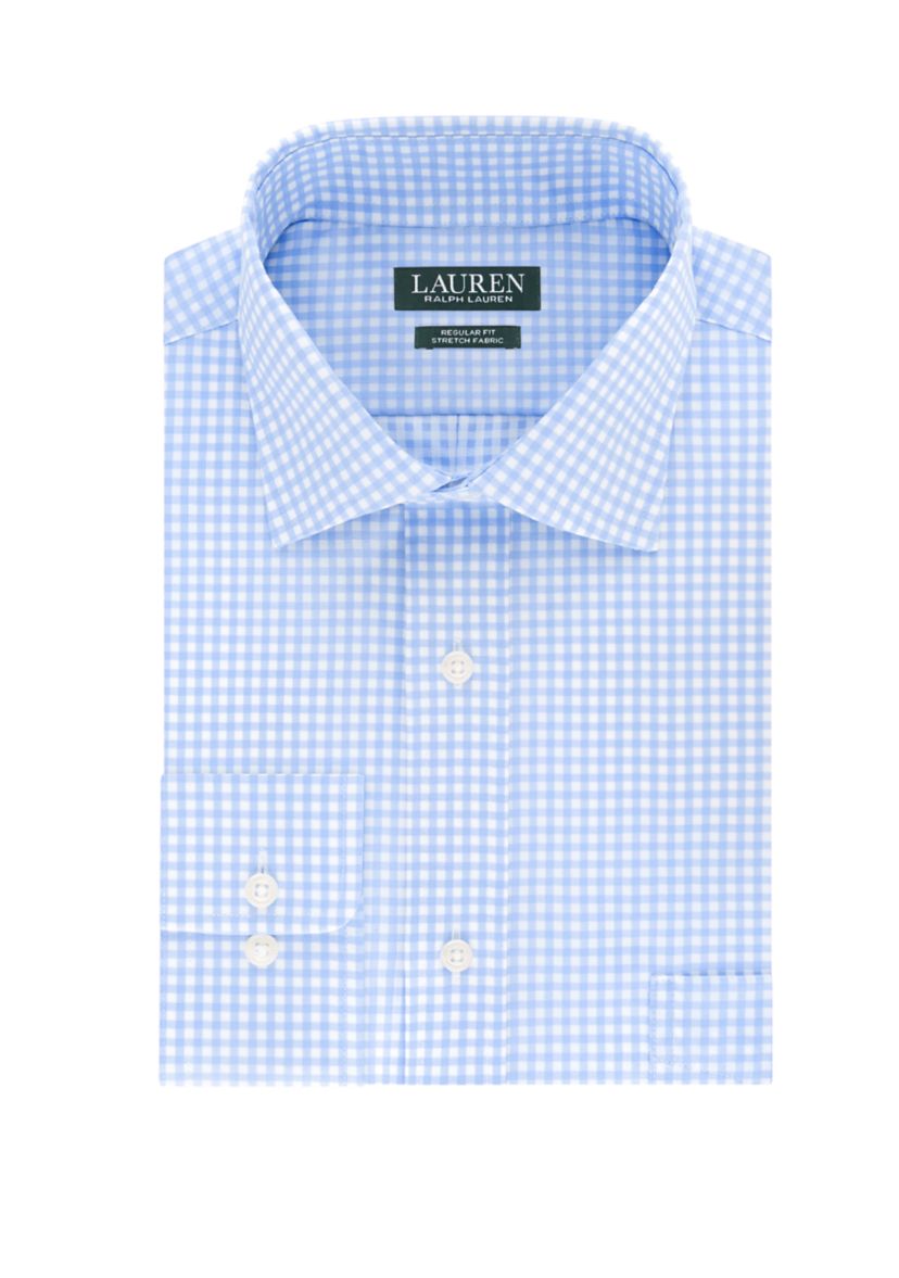 Mens Regular Fit UltraFlex Wrinkle Free Stretch Dress Shirt