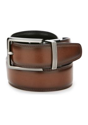 1.25 Wide Urban Roller Dress Belt | Made in USA | Full Grain Leather | Men's Dress Belt 52 / Black