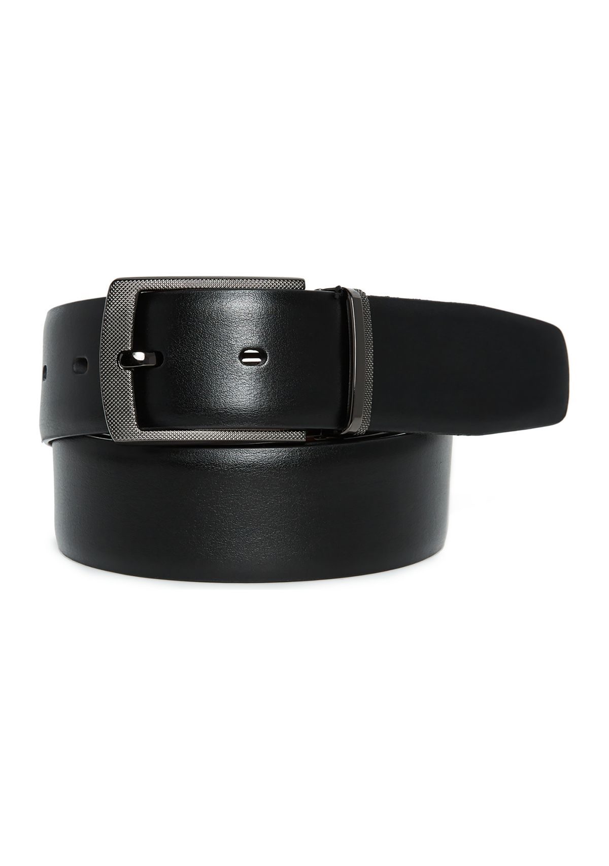 Mens Leather Reversible Feather Edge Cowhide Belt