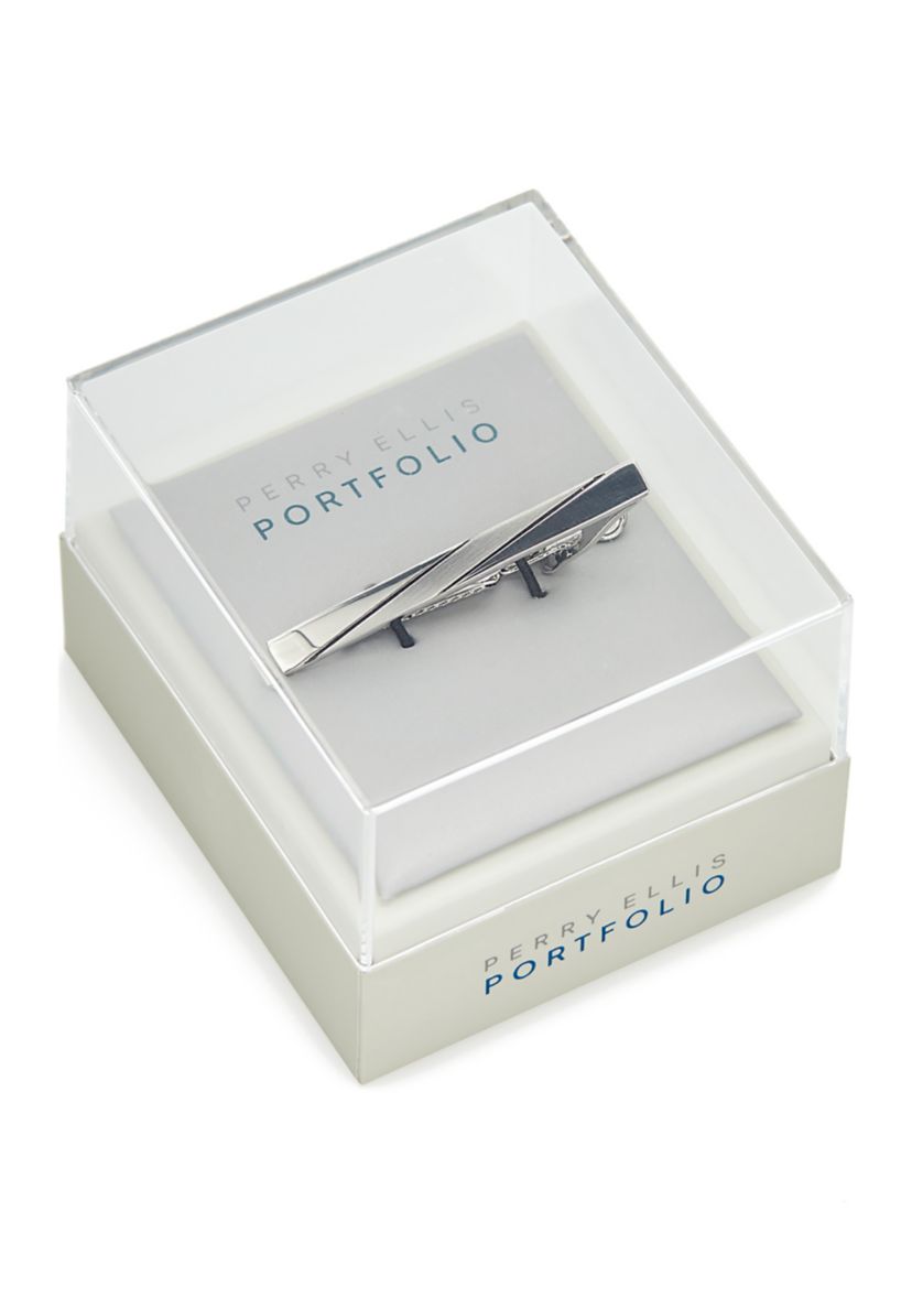 Mens Diagonal Line Tie Bar