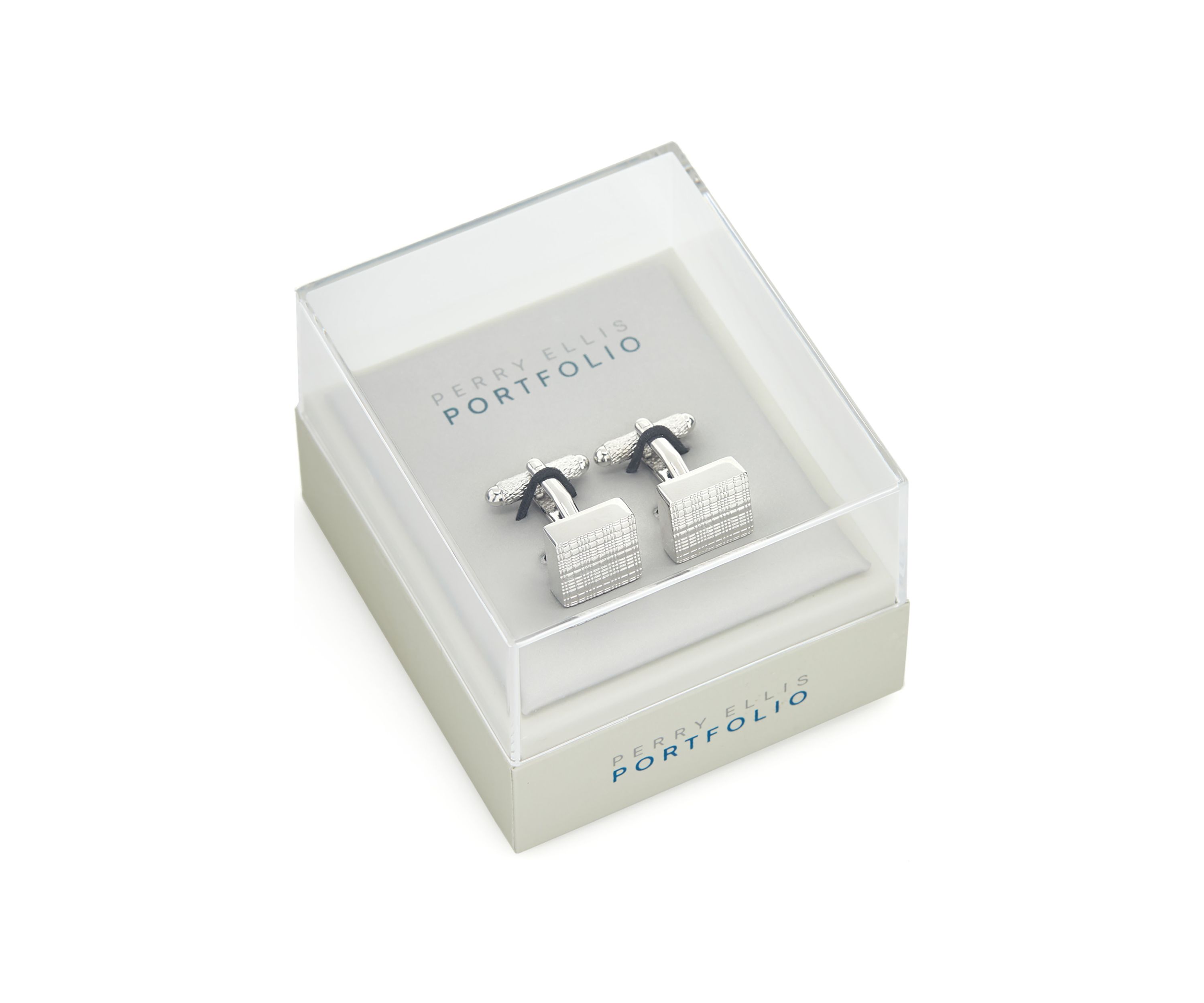 Mens Square Plaid Cuff Links