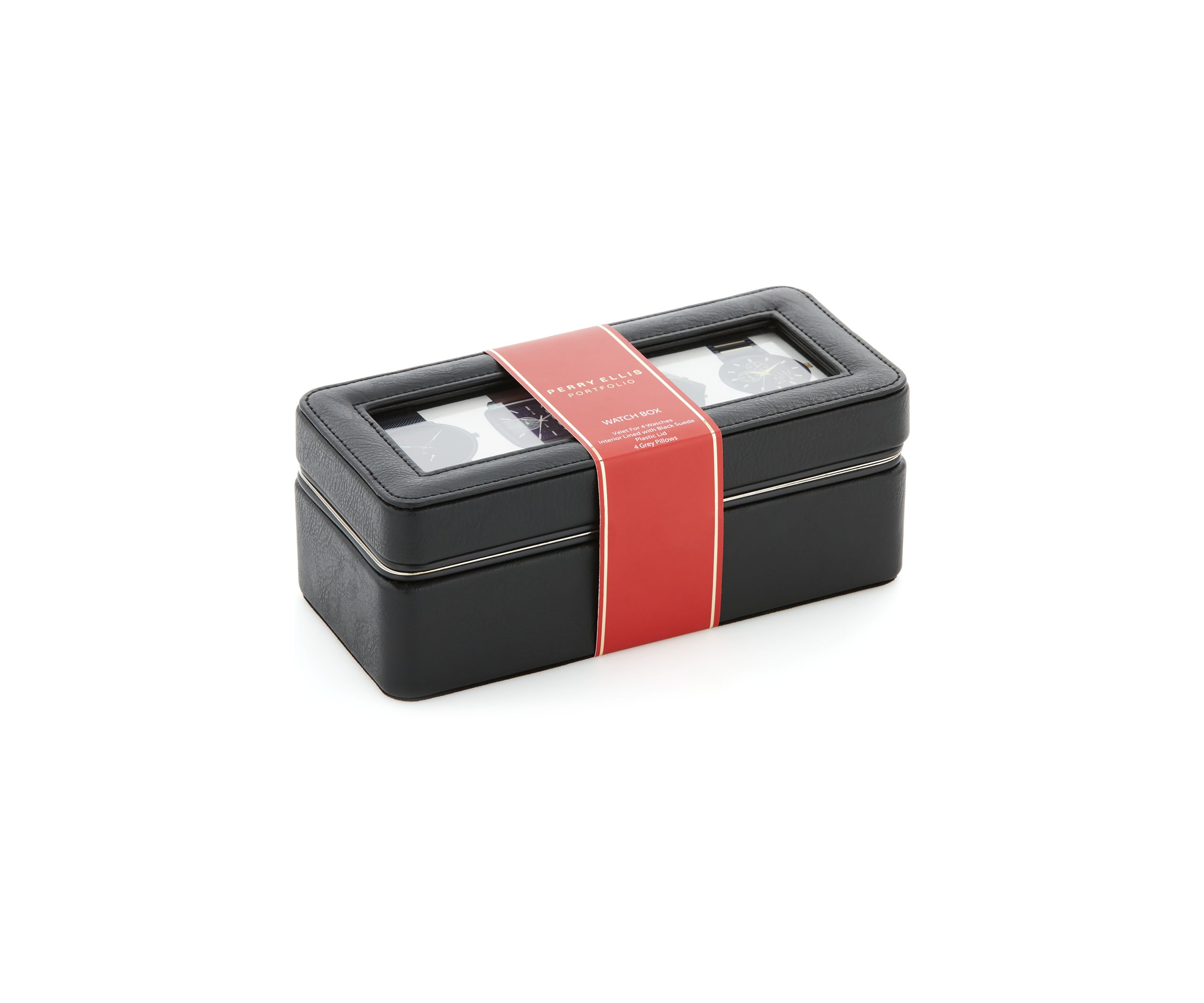 Faux Leather Watch Box