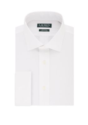 Lauren Ralph Lauren Ultra Flex French Cuff Regular Fit Solid Dress Shirt |  belk