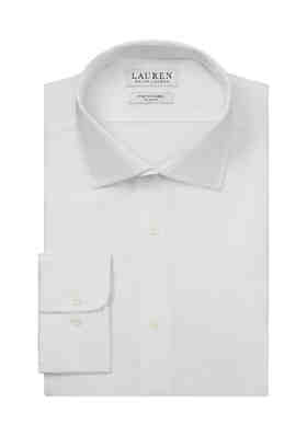 Poly-Cotton Pleated Fold Down Collar Dress Shirt 18" 