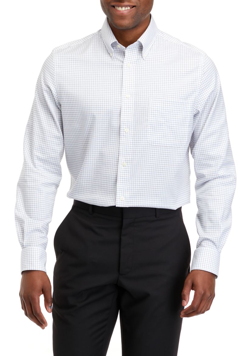 Mens Regular Fit Ultra Flex Non Iron Stretch Dress Shirt