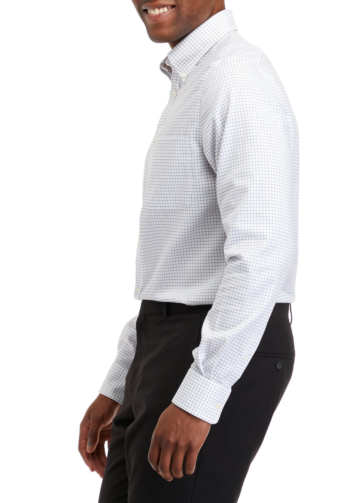 Mens Regular Fit Ultra Flex Non Iron Stretch Dress Shirt