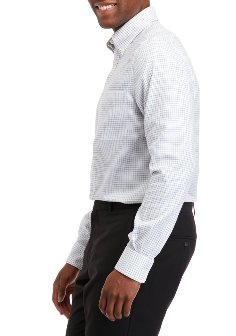 Mens Regular Fit Ultra Flex Non Iron Stretch Dress Shirt