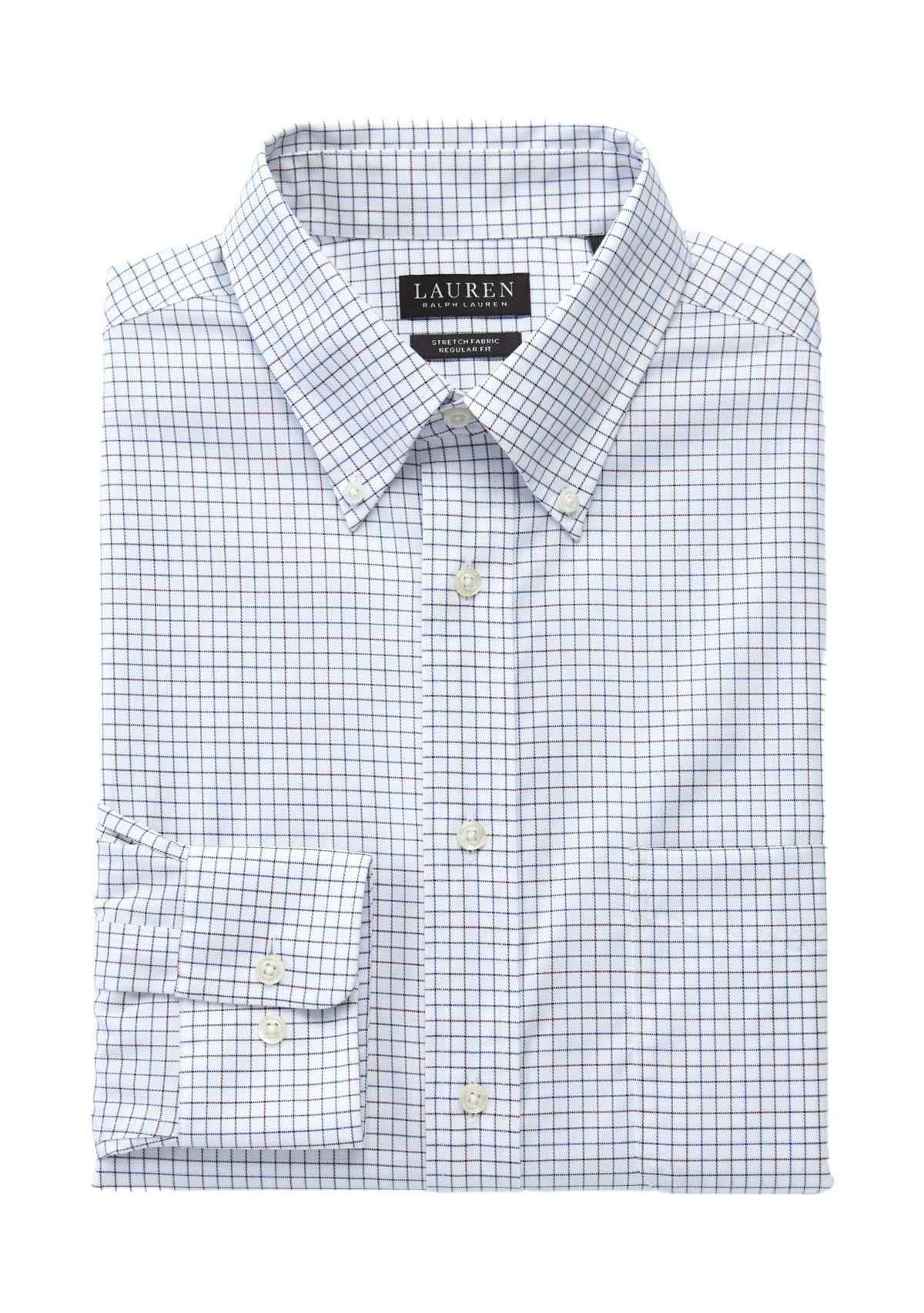 Mens Regular Fit Ultra Flex Non Iron Stretch Dress Shirt