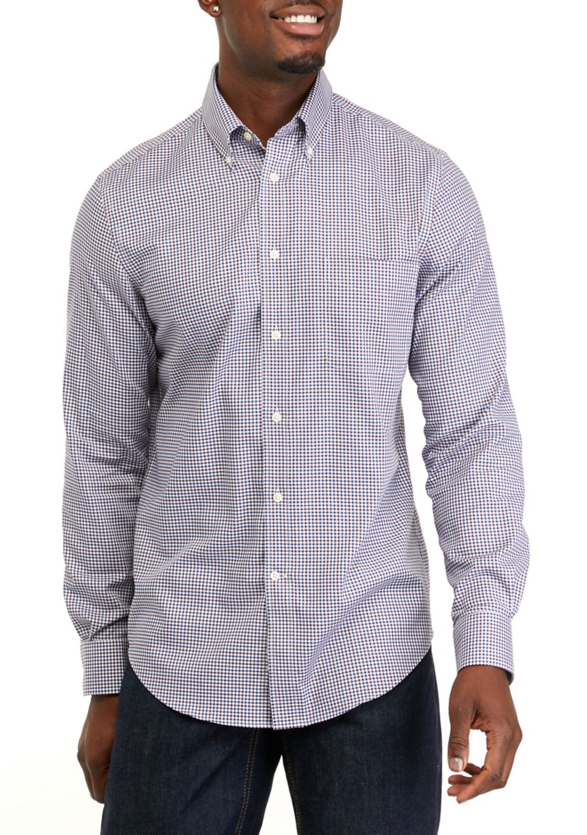slim fit dress slacks Ralph Lauren Slim Fit UltraFlex Performance Print In Light Blue main image 0