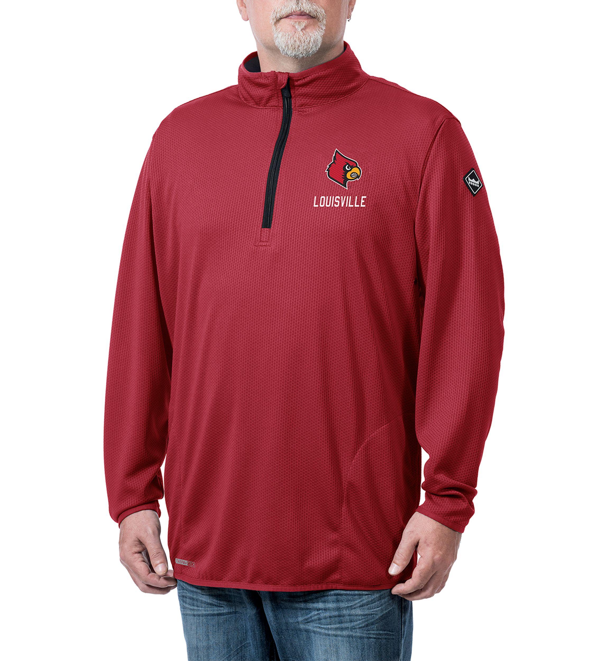 NCAA Louisville Cardinals Flow Thermatec Q-Zip Jacket