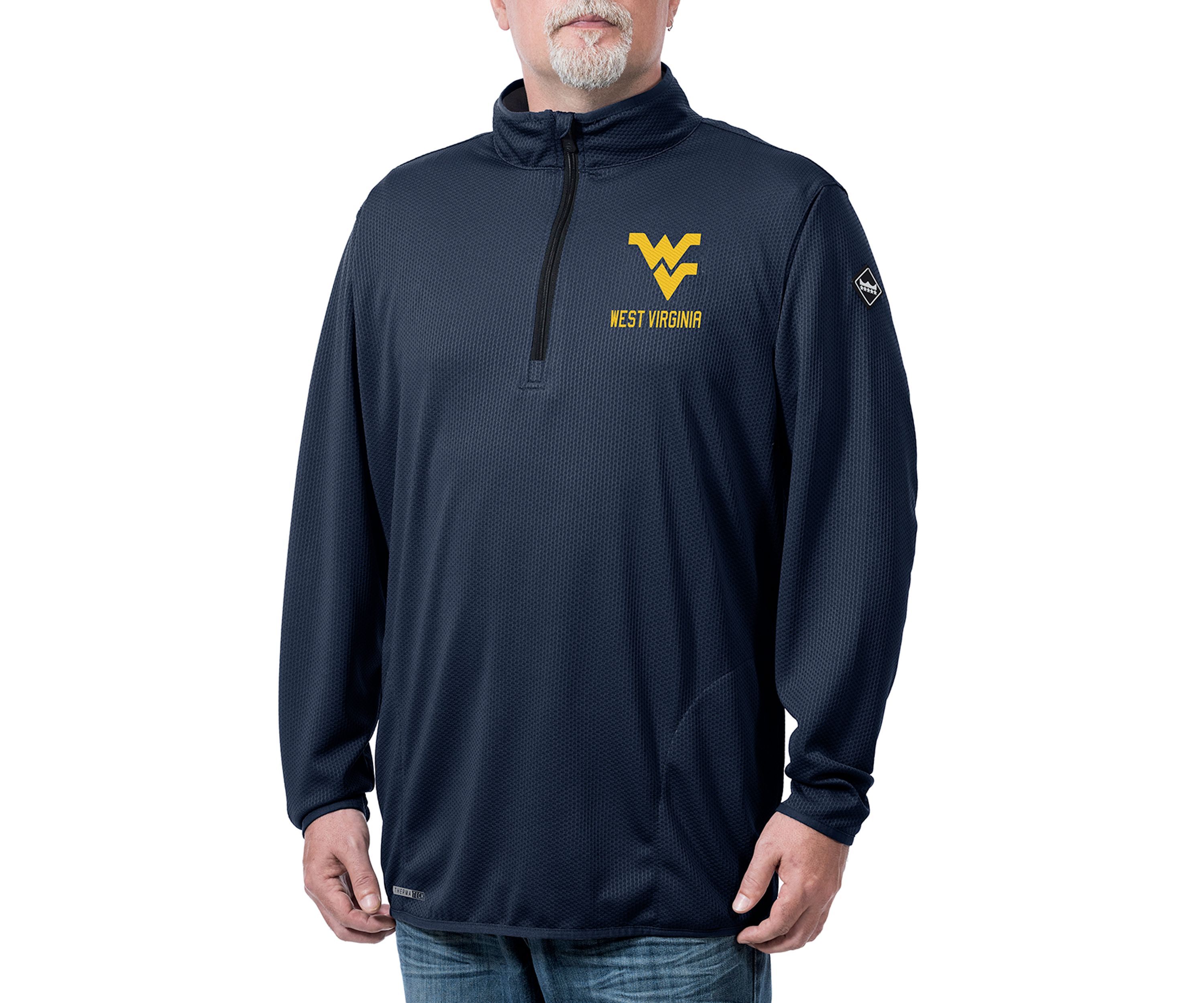 NCAA West Virginia Mountaineers Flow Thermatec Quarter Zip Jacket