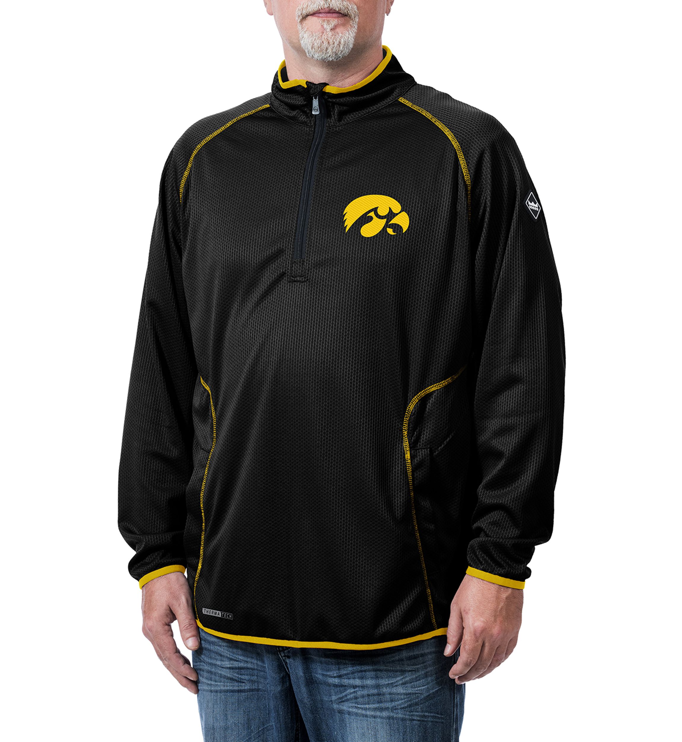 NCAA Iowa Hawkeyes Tone Tech Quarter ZIp Jacket