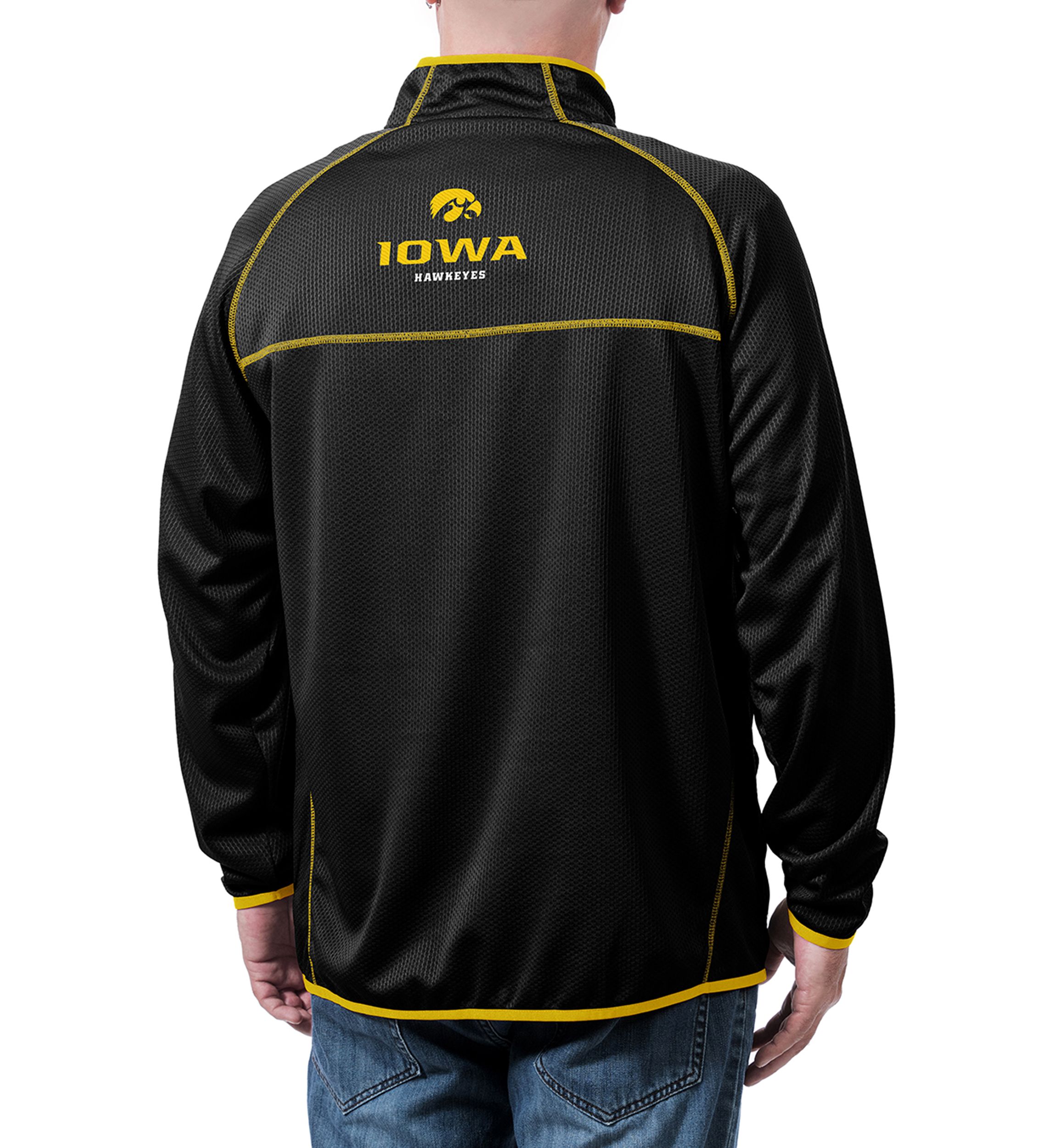 NCAA Iowa Hawkeyes Tone Tech Quarter ZIp Jacket