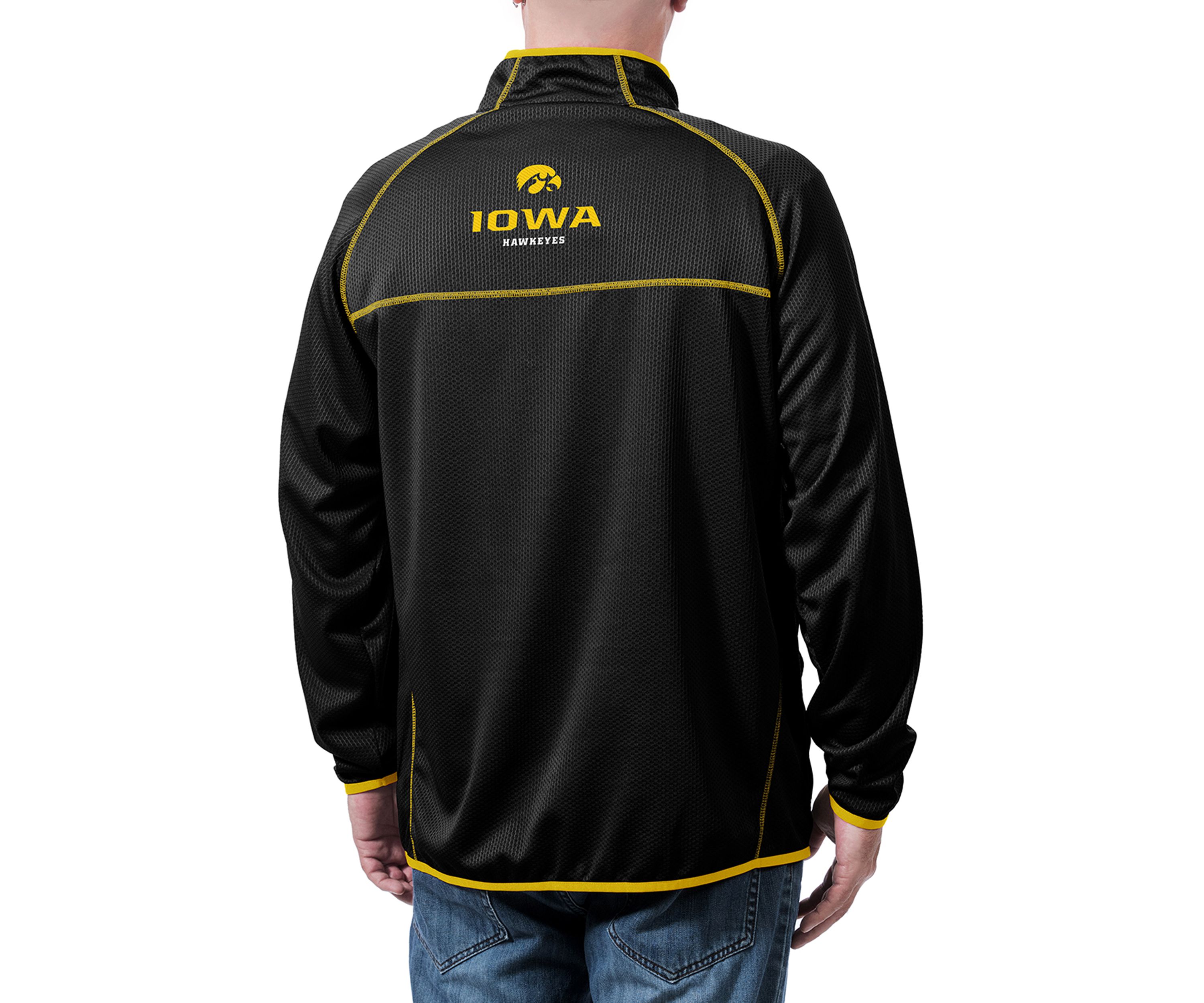 NCAA Iowa Hawkeyes Tone Tech Quarter ZIp Jacket