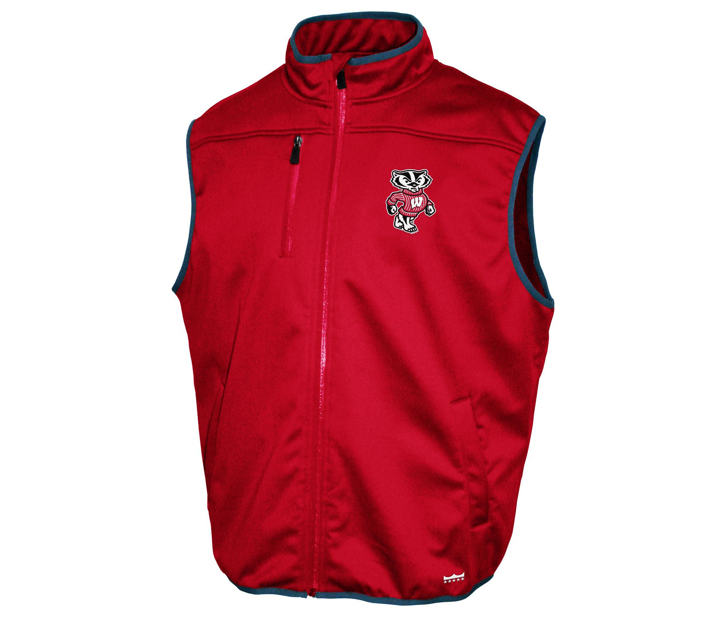 NCAA Wisconsin Badgers FC Softshell Vest