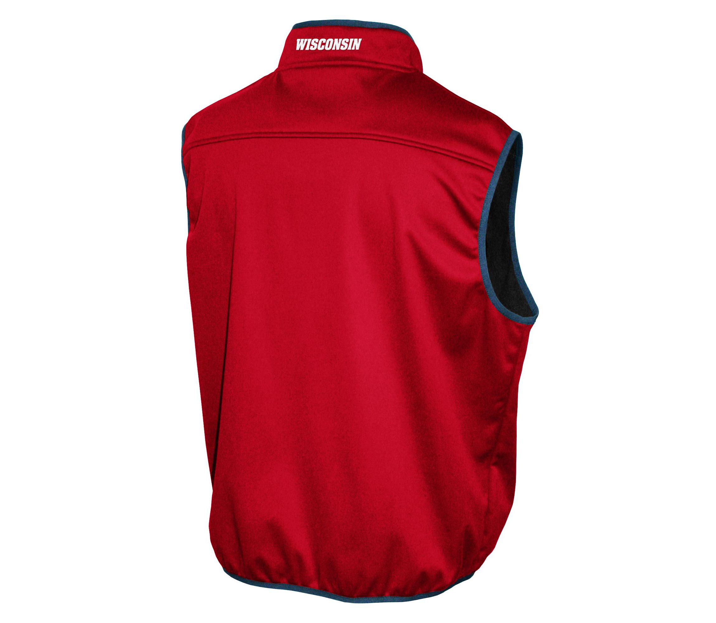 NCAA Wisconsin Badgers FC Softshell Vest