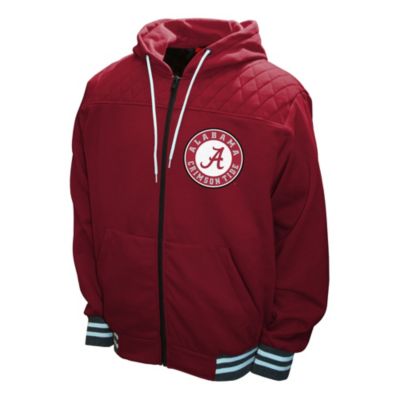 Franchise Club Men's Black Alabama Crimson Tide Alpha Anorak Half-Zip Pullover Jacket Size: Large