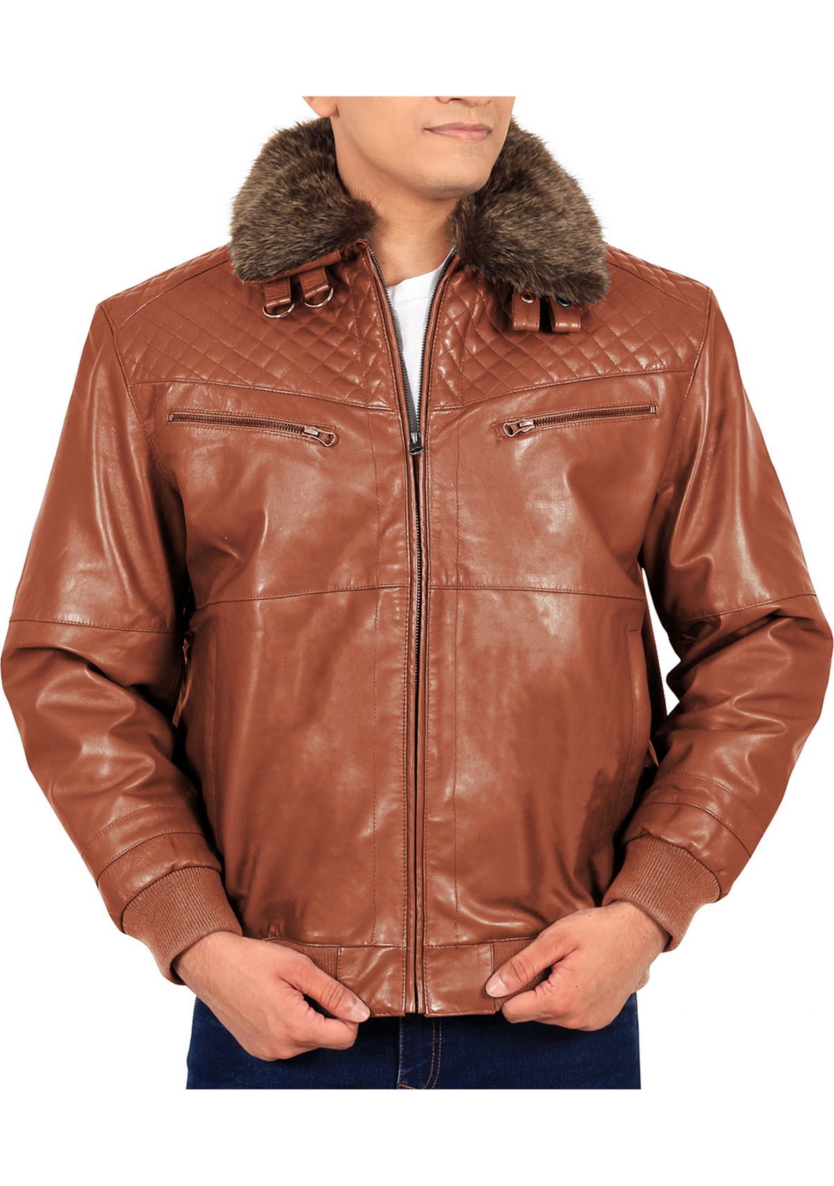 Mens Aviator Bomber Jacket