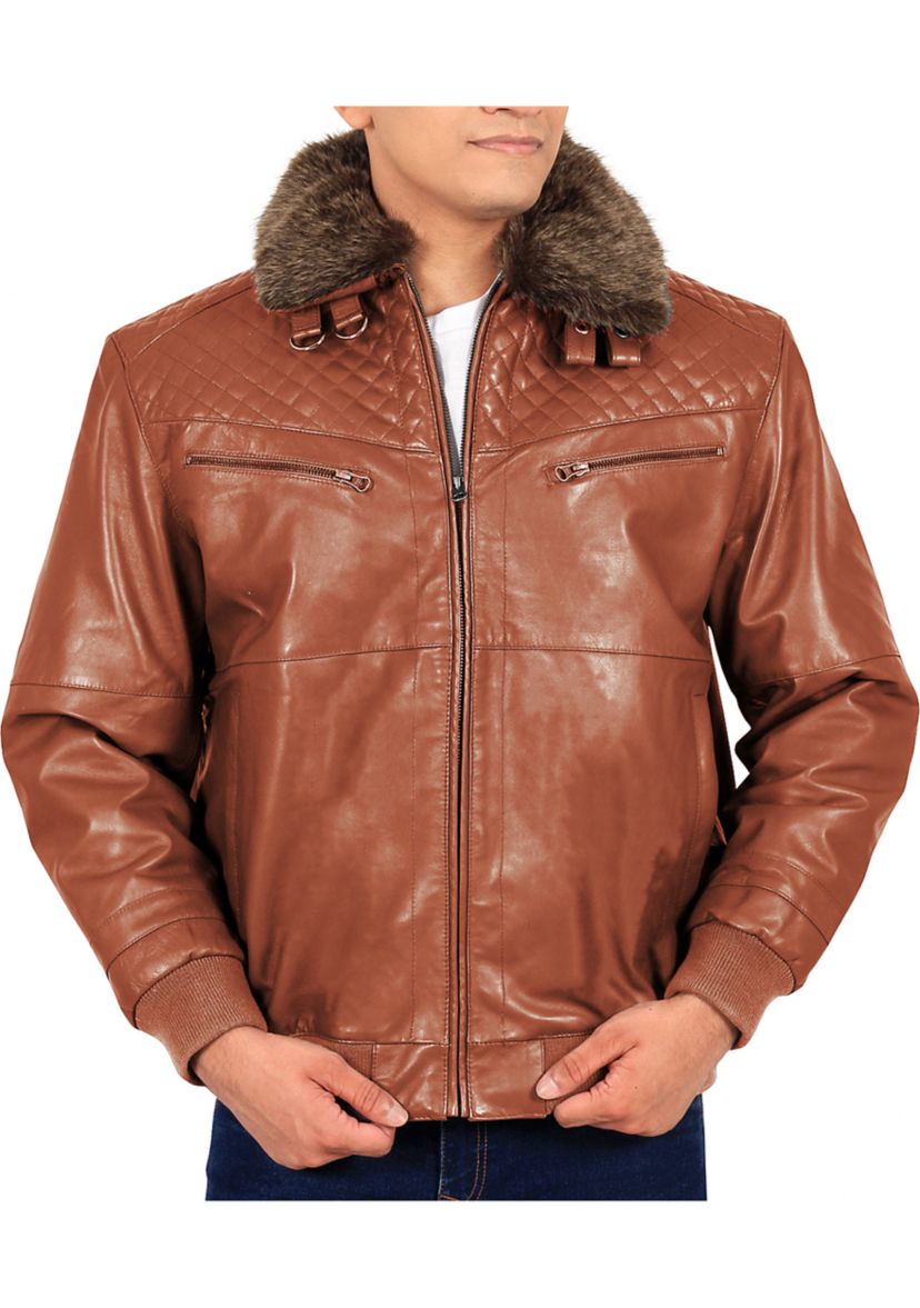 Mens Aviator Bomber Jacket