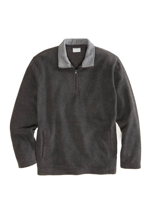 Saddlebred® Micro Fleece Quarter Zip Pullover