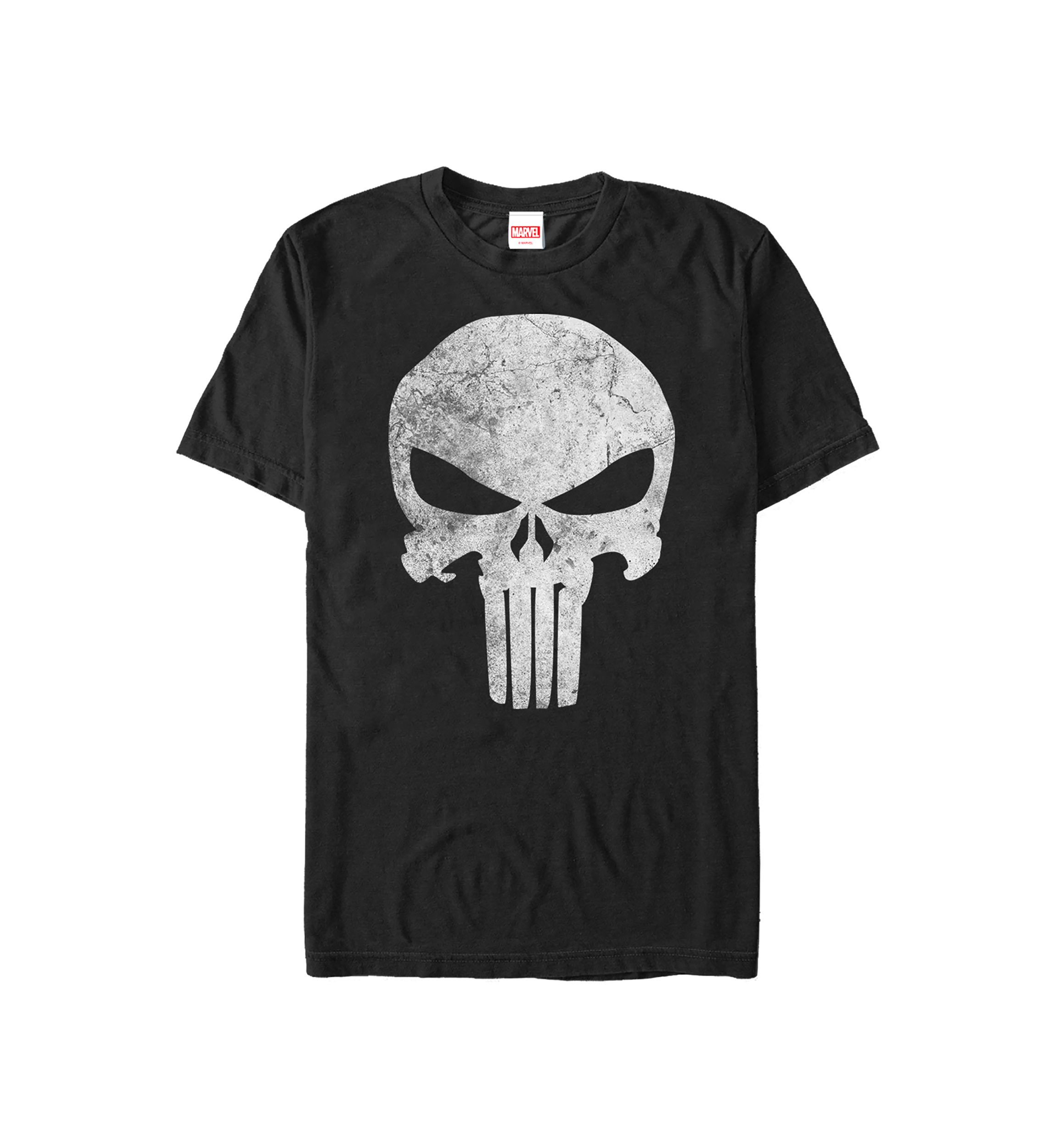  Marvel Punisher Distressed Skull T-Shirt  