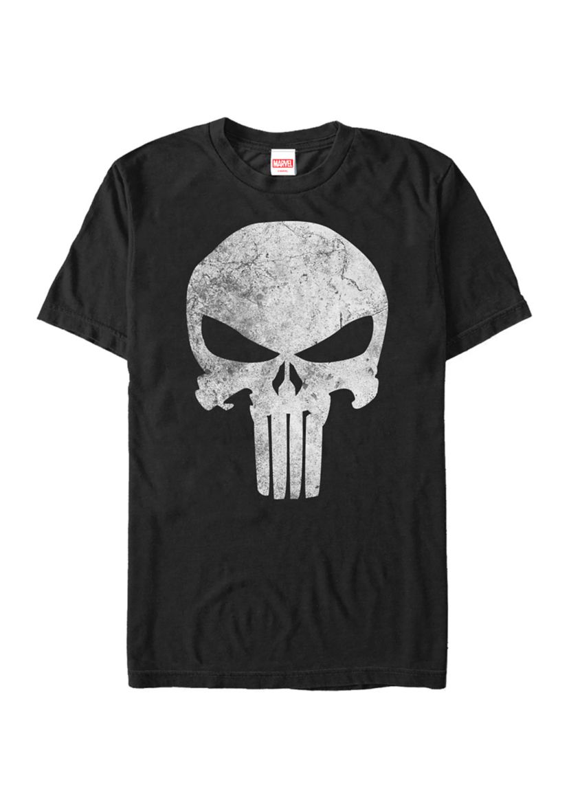  Marvel Punisher Distressed Skull T-Shirt  