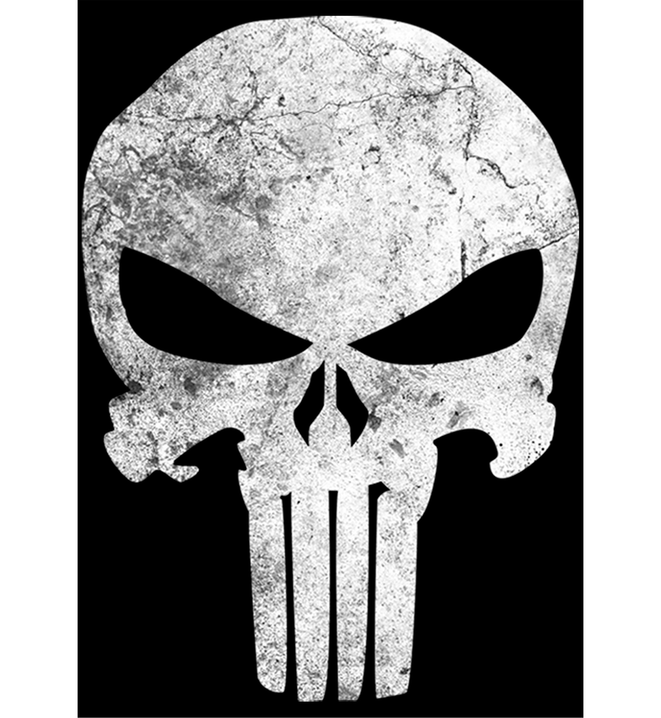  Marvel Punisher Distressed Skull T-Shirt  