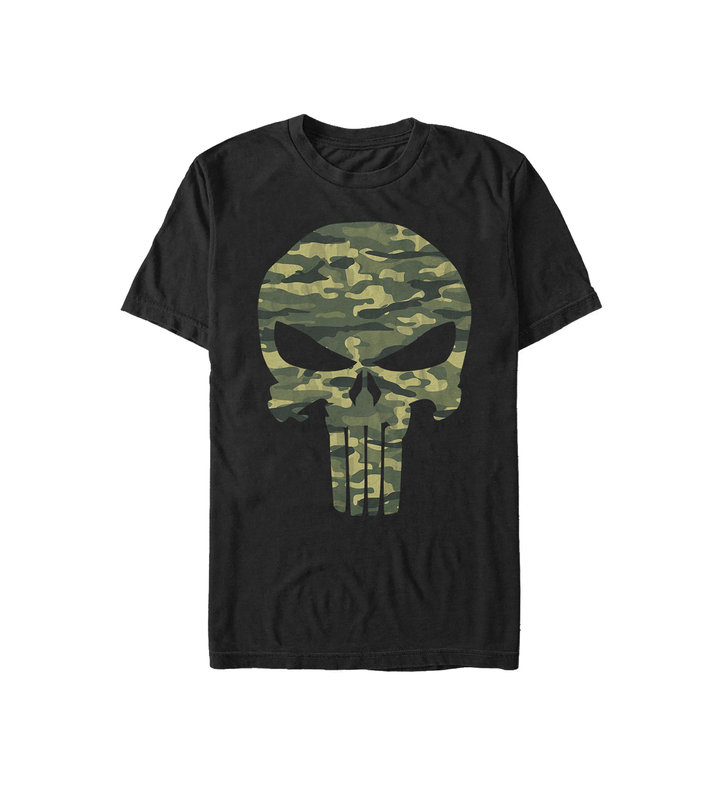 Marvel Punisher Camo Skull T-Shirt