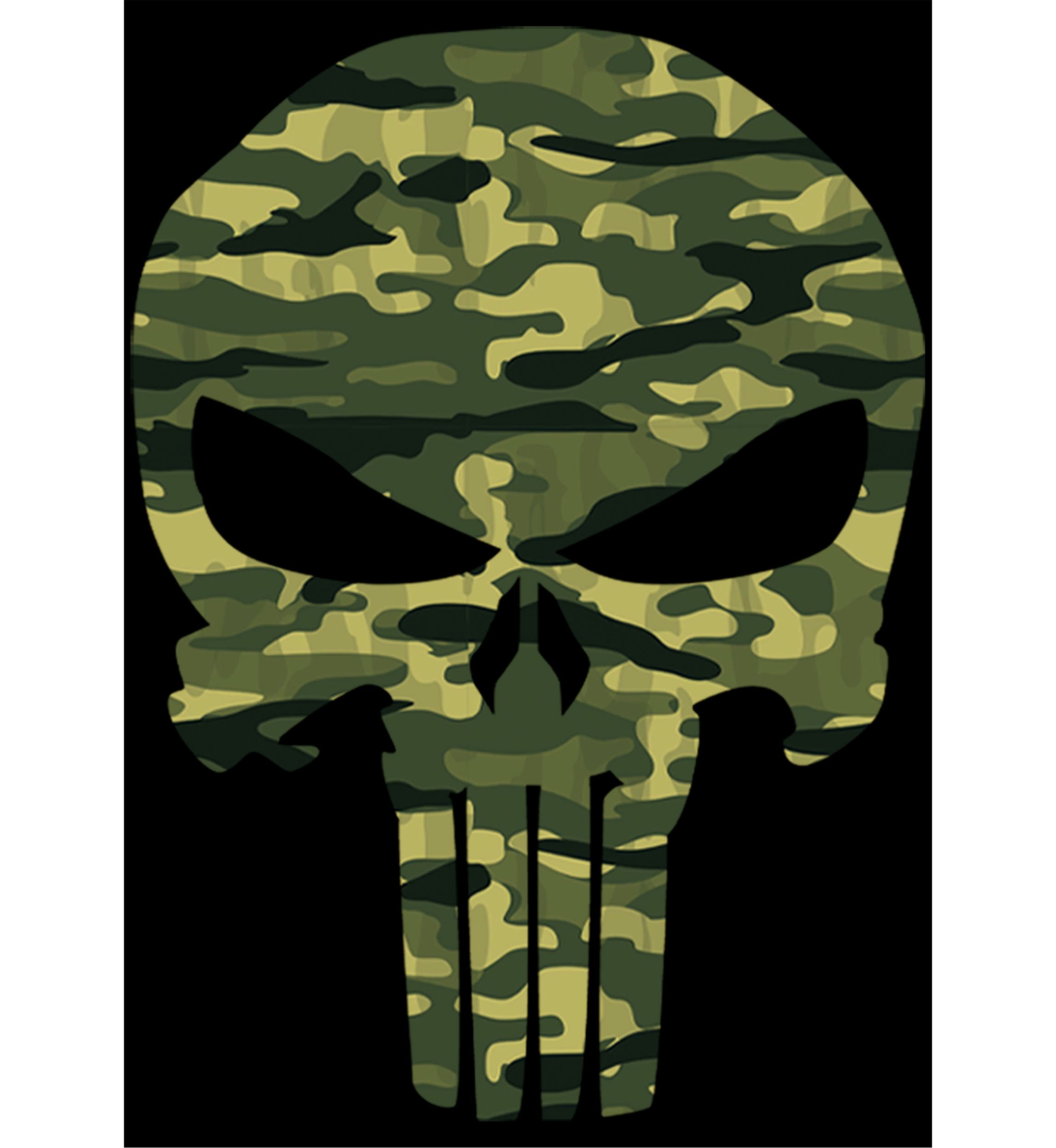 Marvel Punisher Camo Skull T-Shirt