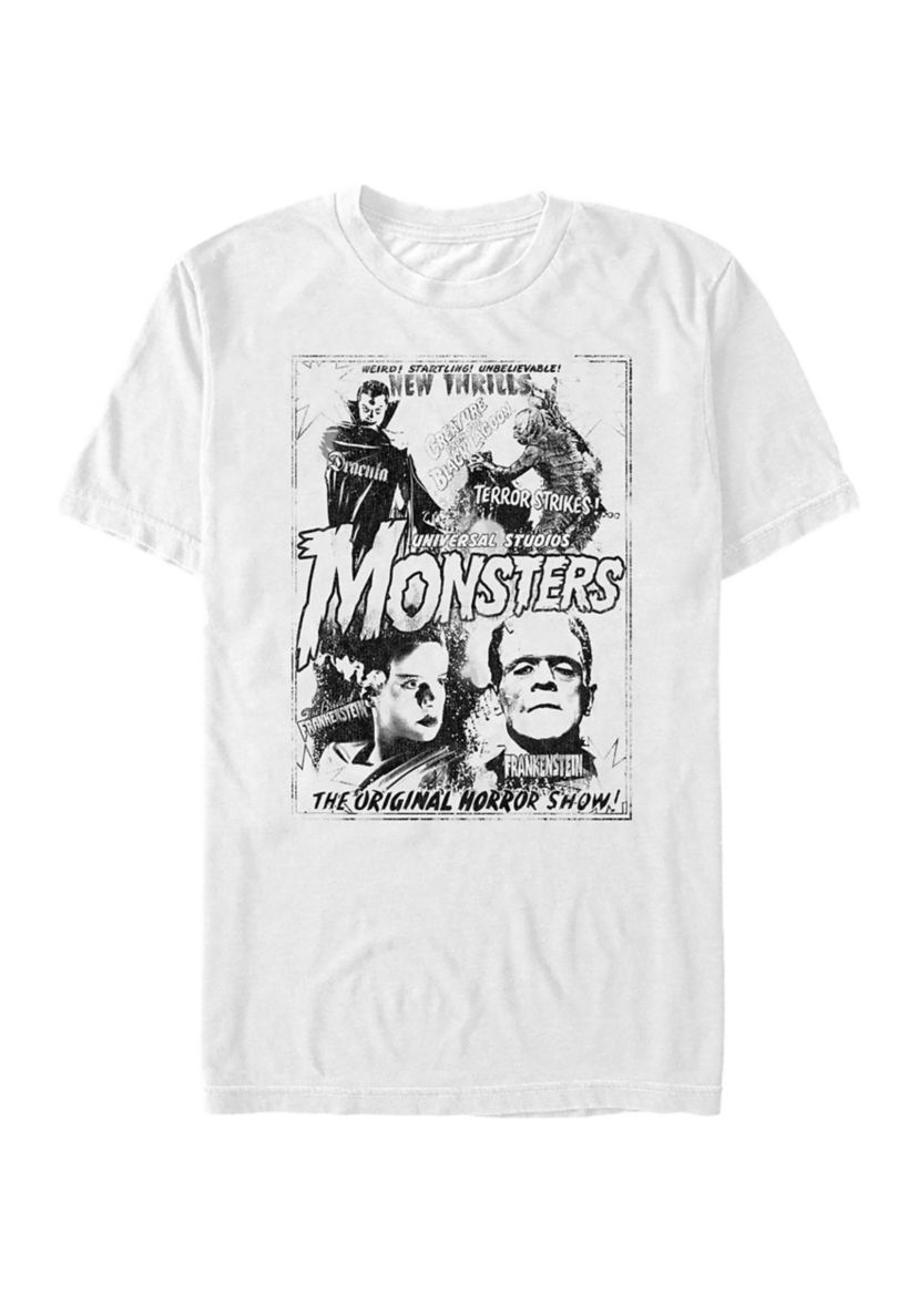 Classic Monsters Vintage Horror T-Shirt