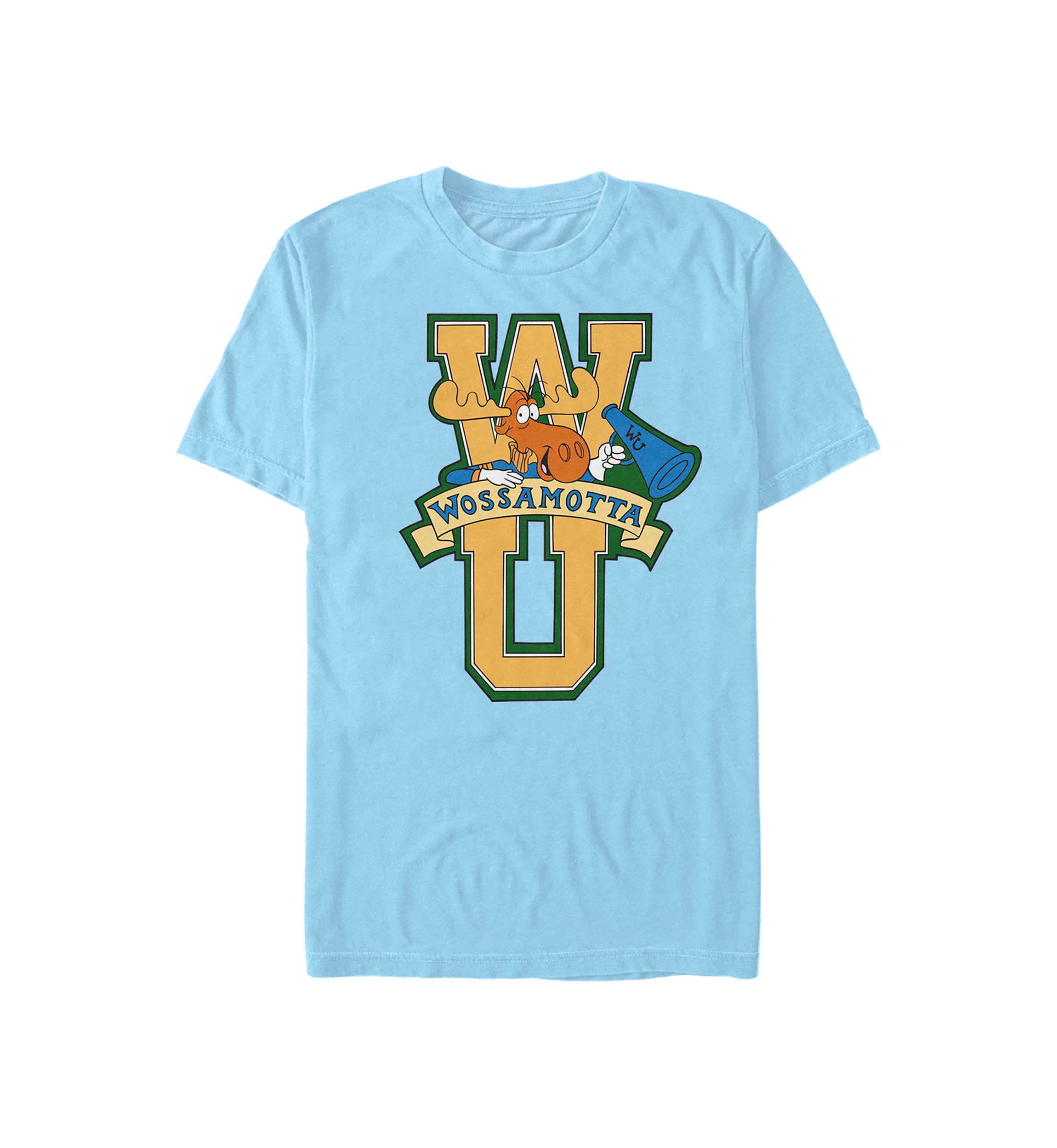  Rocky & Bullwinkle Wossamottta Letters T-Shirt 