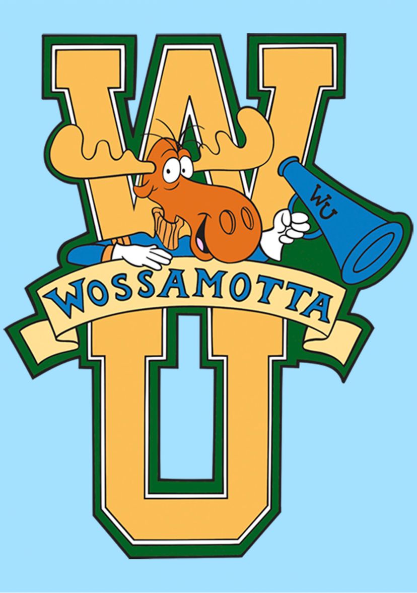  Rocky & Bullwinkle Wossamottta Letters T-Shirt 