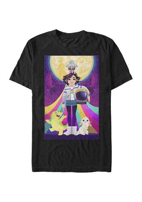 Over the Moon Graphic Poster T-Shirt