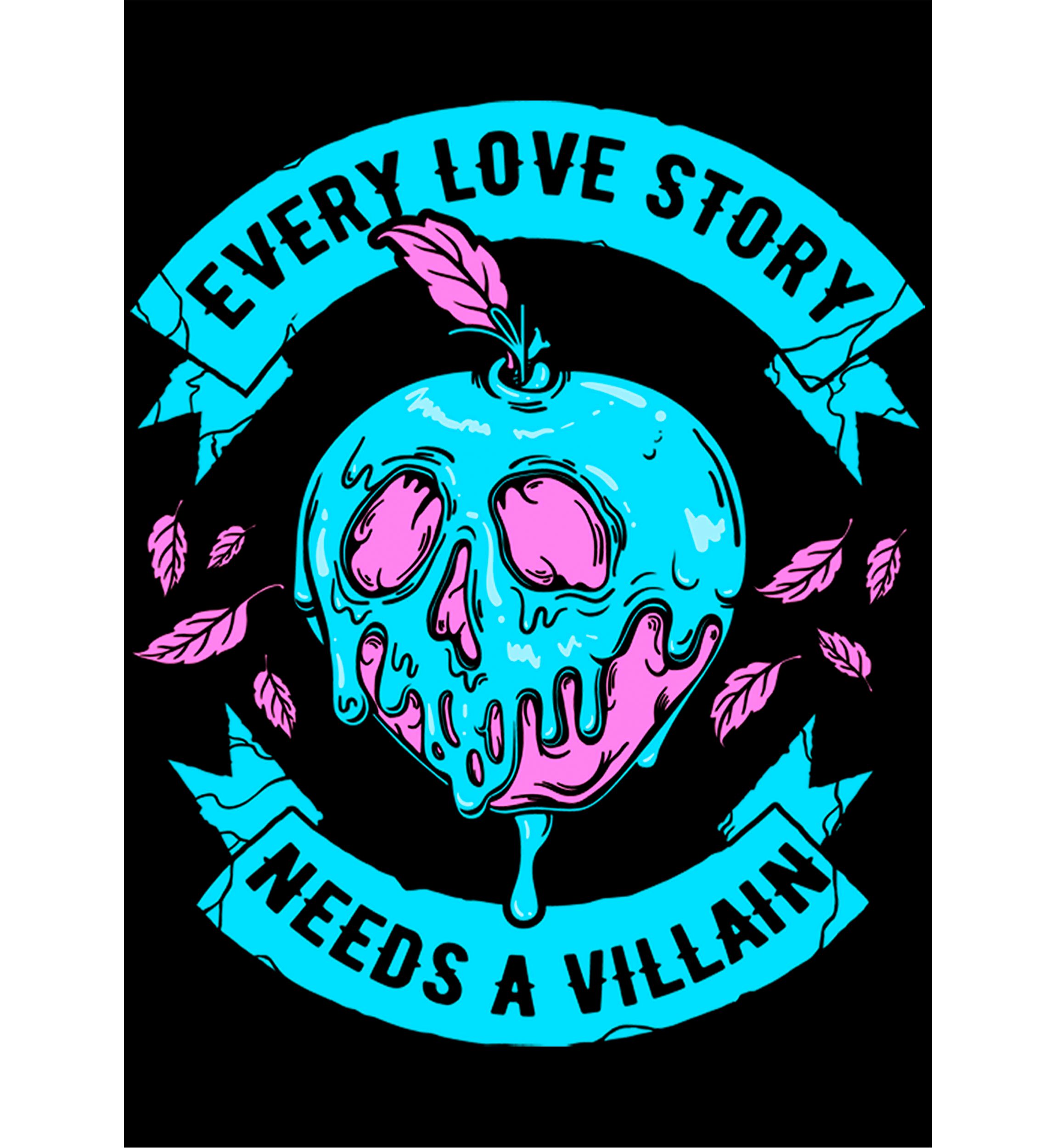  Disney Villains Love Story T-Shirt 
