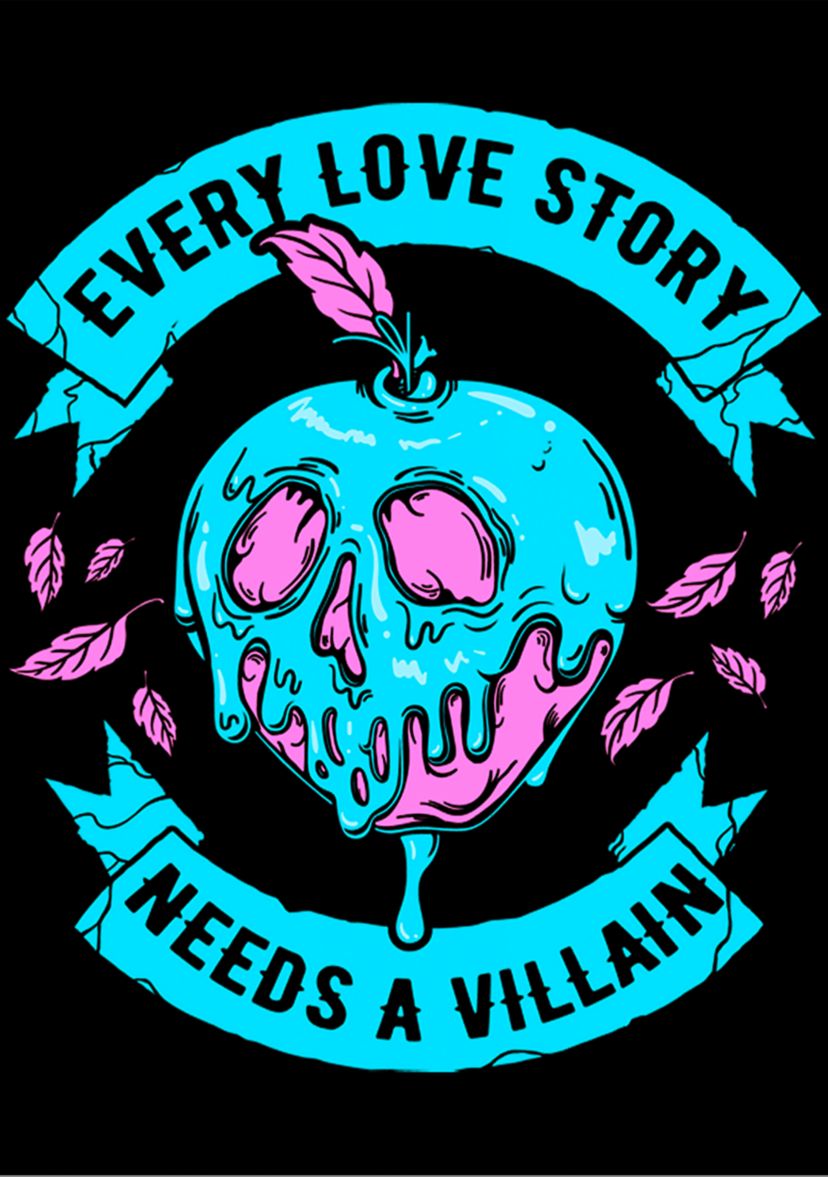 Disney Villains Love Story T-Shirt 