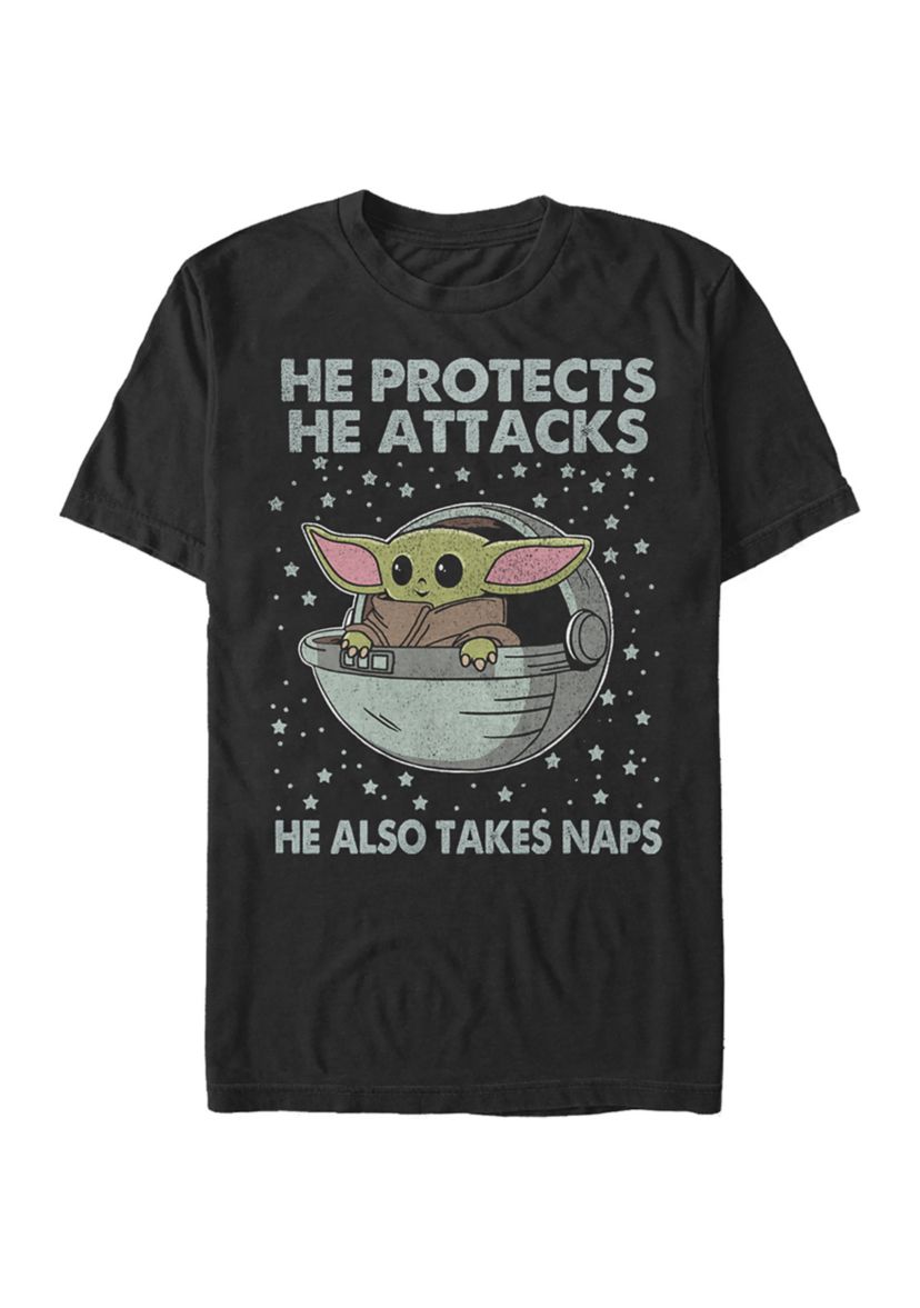  Star Wars The Mandalorian Naps T-Shirt 