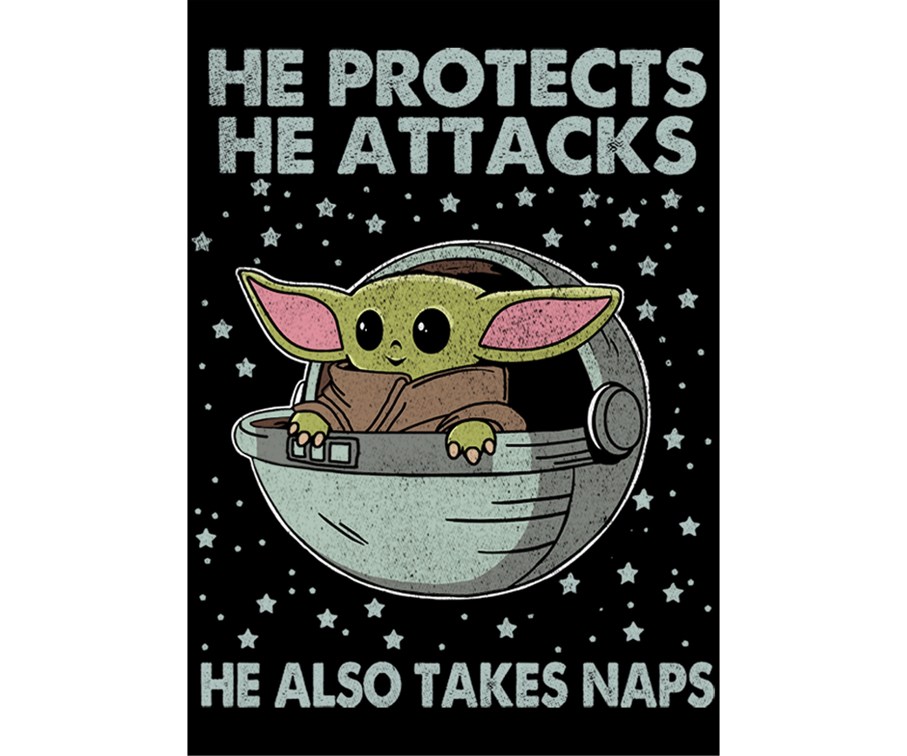  Star Wars The Mandalorian Naps T-Shirt 