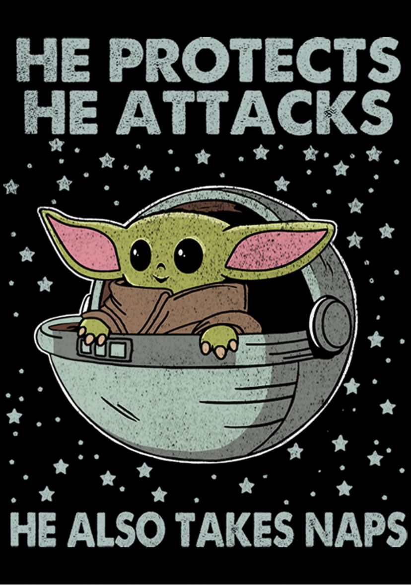  Star Wars The Mandalorian Naps T-Shirt 
