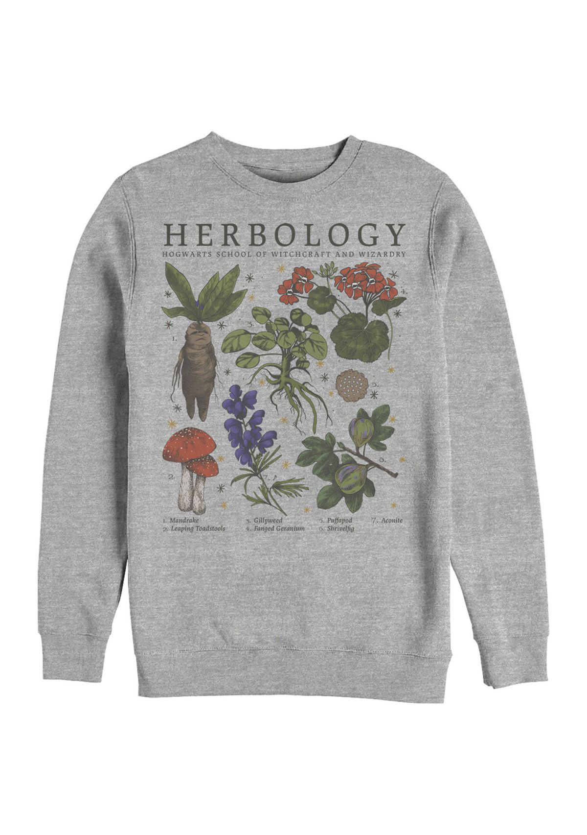 	  Harry Potter Herbology Fleece Crew Sweater  